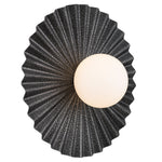 Kinso 35Cm Wall Light — Antique Silver| Opal Matt
