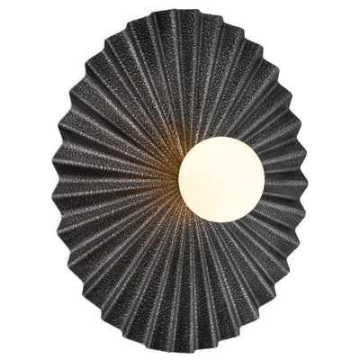 Kinso 50Cm Wall Light — Antique Silver| Opal Matt