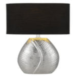 Klee Ceramic Table Lamp — Chrome| Black