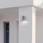 Kman Cylinder outdoor LED Down Wall Light — lifestyle