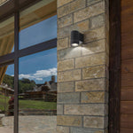 Kman Cylinder outdoor LED Down Wall Light — lifestyle