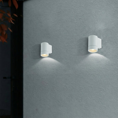 Kman Cylinder outdoor LED Down Wall Light — lifestyle