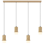 Kolisa 4 Light Pendant Bar — Beige