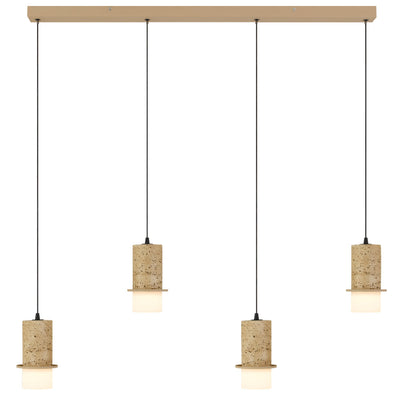 Kolisa 4 Light Pendant Bar — Beige