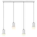 Kolisa 4 Light Pendant Bar — White