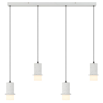 Kolisa 4 Light Pendant Bar — White