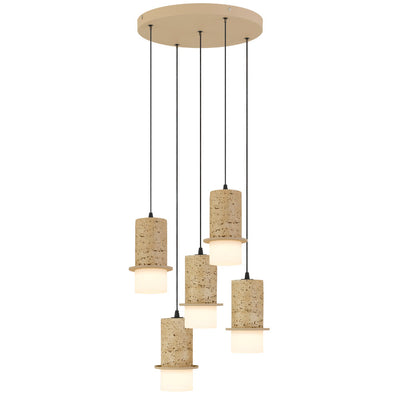 Kolisa 5 Pendant Light — Beige
