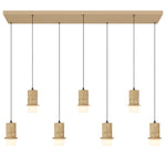 Kolisa 7 Light Pendant Bar — Beige