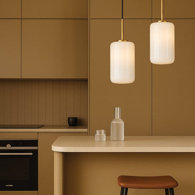 Korova Table Lamp 1LT in Opal or Smoke Glass — lifestyle