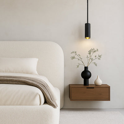 Kudo Pendant Light in Black or White — lifestyle