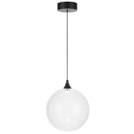 Kupla 1 Pendant Light — Black| Clear