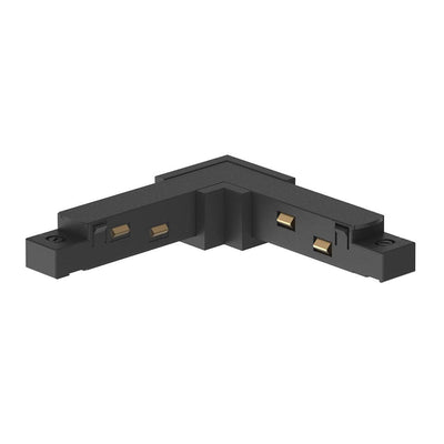 L Shape Joiner to suit Shallow 48v Track in Black Havit Commercial - HCP-10291-S-ELJ