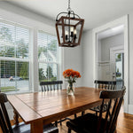 Lacota Pendant Light 4Lt/6Lt in Black & Walnut — lifestyle