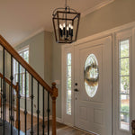 Lacota Pendant Light 4Lt/6Lt in Black & Walnut — lifestyle