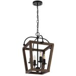 Lacota Pendant Light 4Lt/6Lt in Black & Walnut