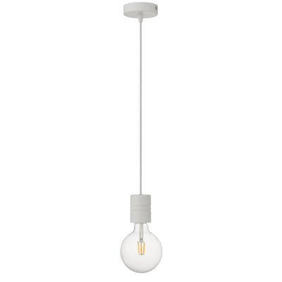 Lang Pendant Suspended Cord Set in Antique Brass, Black