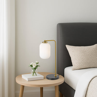 Lark 1 Light Table Lamp Antique Gold — lifestyle