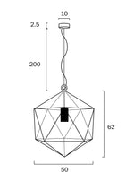 Modern Geometric Pendant Light Small or Large