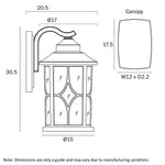 LENORE EXTERIOR WALL LIGHT