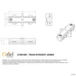 Oriel TRACK STRAIGHT JOINER