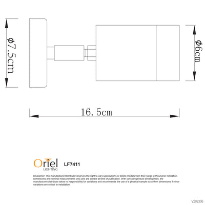 Oriel VARDE LED ADJUSTABLE Stainless Steel