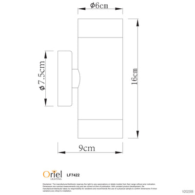 Oriel VARDE LED Stainless Steel
