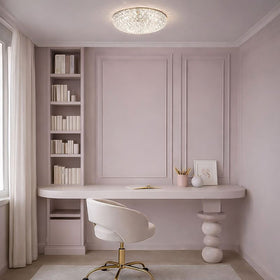 Lilac Iron Led Oyster Light with beautiful design by Telbix — lifestyle