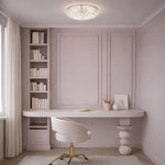 Lilac Iron Led Oyster Light with beautiful design by Te — lifestyle