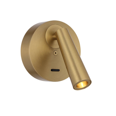 Lodan LED Wall Light — Brass