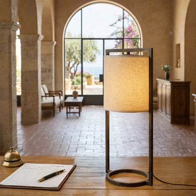Loftus Table Lamp 1 LT in Rusty — lifestyle