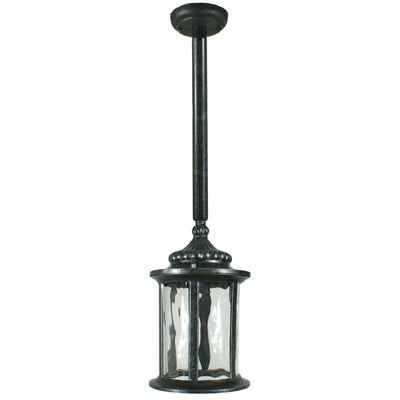 Argyle Rod Pendant Light in Antique Black