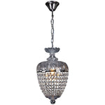 Chopin Crystal Basket Pendant Light in Chrome