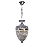 Chopin Crystal Basket Pendant Light in Chrome
