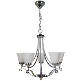 DALLAS 5LT CHROME - PENDANT with beautiful design by Lode Lighting