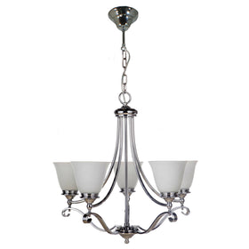 DALLAS 5LT CHROME - PENDANT with beautiful design by Lode Lighting