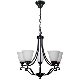 DALLAS 5LT BRONZE - PENDANT with beautiful design by Lode Lighting