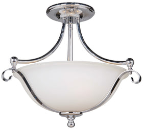 DALLAS 2LT SEMI FLUSH CHROME - PENDANT by Lode Lighting