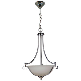 Dallas Chain Pendant in 3Lt Light in Chrome