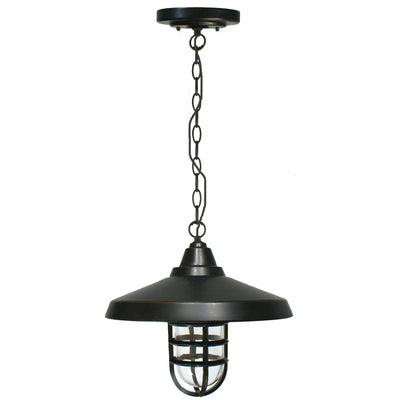Deckhouse Chain Pendant Light E27 in Antique Bronze
