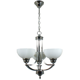 Houston Chain Pendant Light in 3 Light Chrome