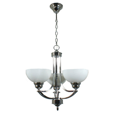 Houston Chain Pendant Light in 3 Light Chrome