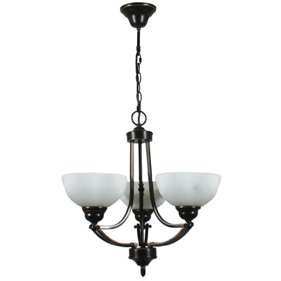 Houston Chain 3Lt Pendant Light in Bronze