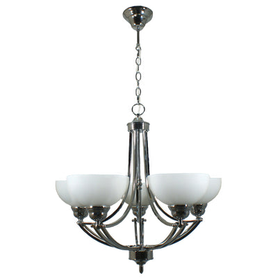 Houston Chain Pendant in 5 Light in Chrome