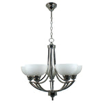 Houston Chain Pendant in 5 Light in Chrome