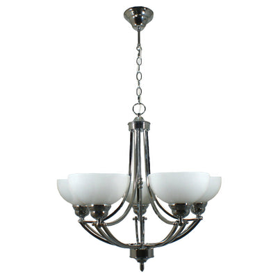 Houston Chain Pendant in 5 Light in Chrome