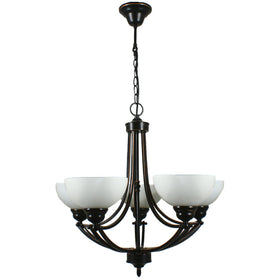 Houston Chain Pendant in 5 Light Bronze Colour
