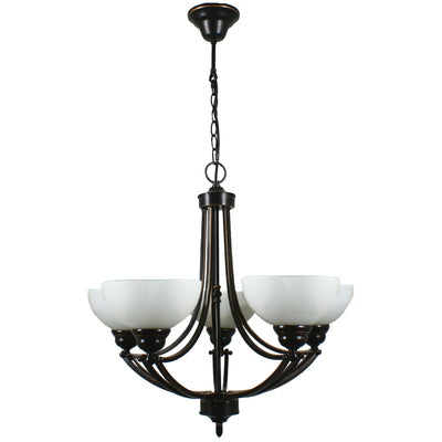 Houston Chain Pendant in 5 Light Bronze Colour