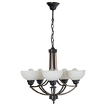 Houston Chain Pendant in 5 Light Bronze Colour