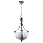 Houston Chain Pendant in 2 Light Chrome