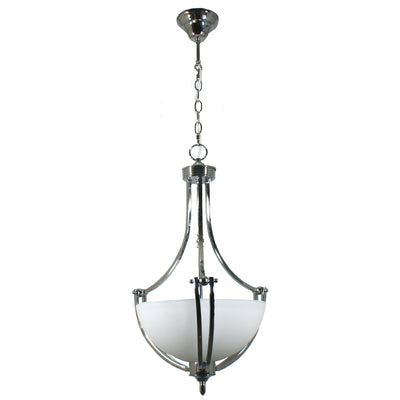 Houston Chain Pendant in 2 Light Chrome